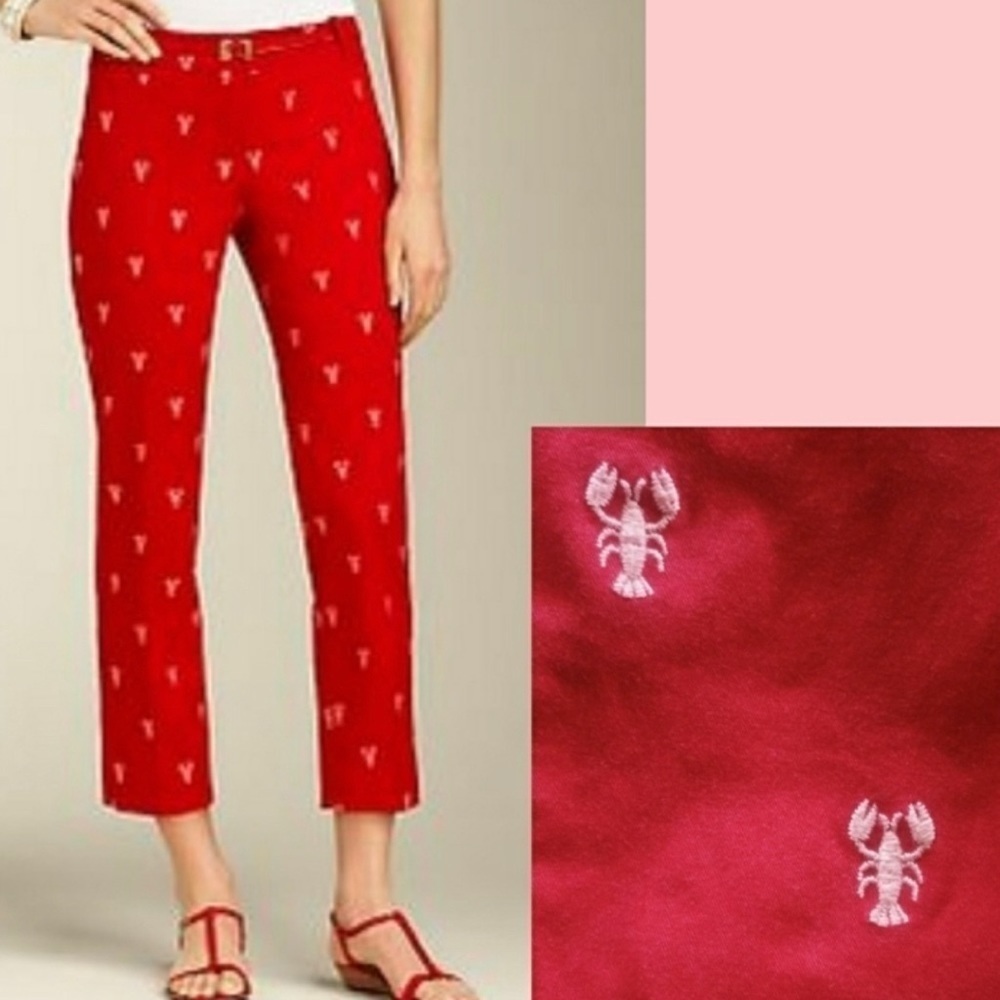 Talbots Signature Embroidered
Lobsters Capri Pants
